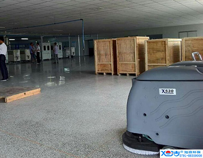 旭潔洗地機(jī)在手，車間廠房地面清潔我有